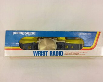 Retro Young world goodwin wrist radio used with box