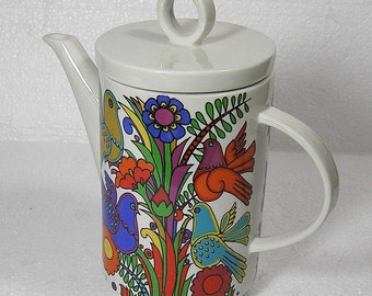 Retro Midcentury Villeroy & and Boch Acapulco tea pot WORLD WIDE SHIPPING