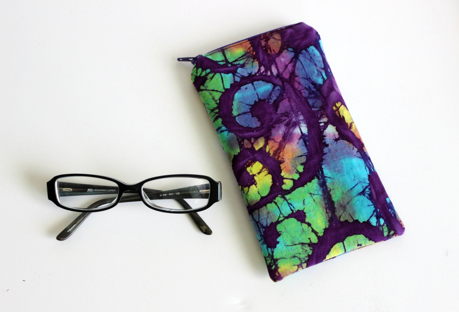 Batik Eyeglass Sunglass Holder Padded Eyeglass Case