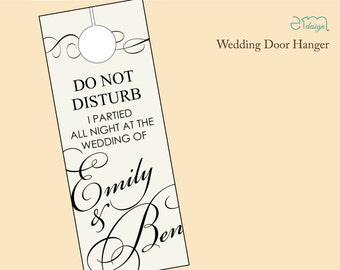 Wedding Guest Door Hanger, Guest Door Hanger, Wedding Hotel, Wedding Guest Gift, Welcome Door Hanger, Welcome Gift, Wedding Favor Doorhanger