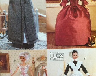 Vogue Crafts 677 Eleven and half inch Fashion Doll, Historical Outfits, Sewing Pattern, Doll Clothes, Doll Dress,Doll Cape, Hood, Pantaloons