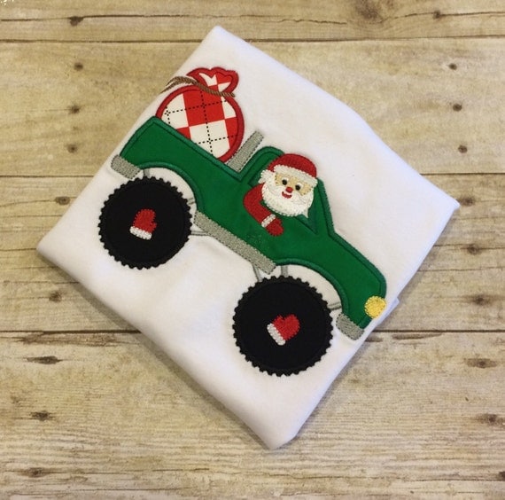 monster truck christmas shirt