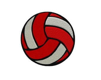 Two Tone Volleyball Machine Embroidery Design - dst, exp, hus, jef, pcs, pes, sew, vip, vip3, xxx, pxf
