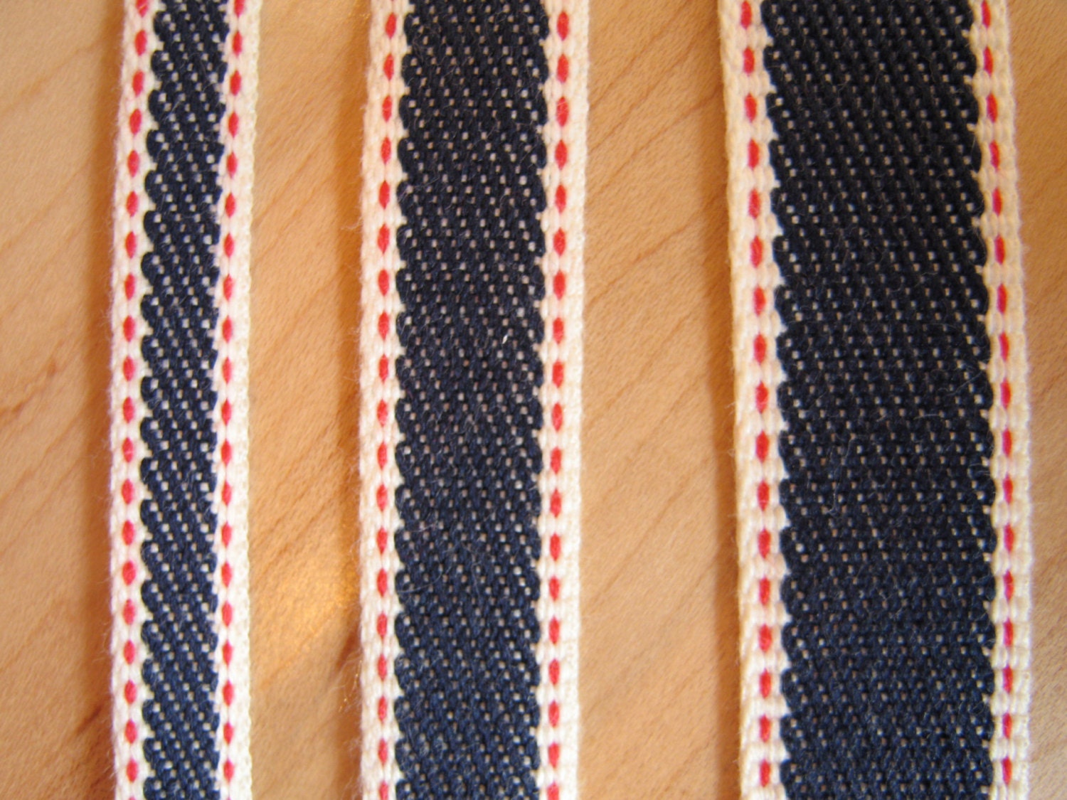 Denim Ribbon Trim Made in Japan By The Yard Selvedge Denim