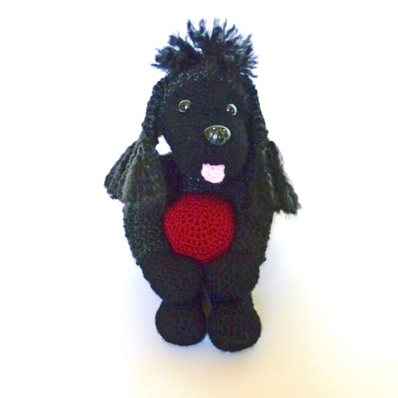 black poodle stuffed toy