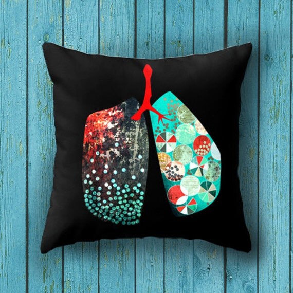 Throw Pillow case graphic design human anatomy cushion