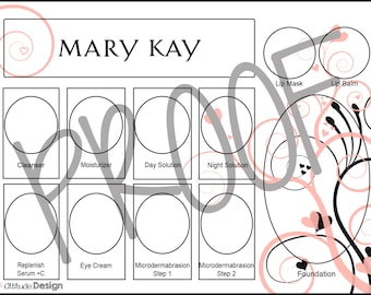 Mary Kay tray insert Repair Set by PinkAttitudeDesign on Etsy
