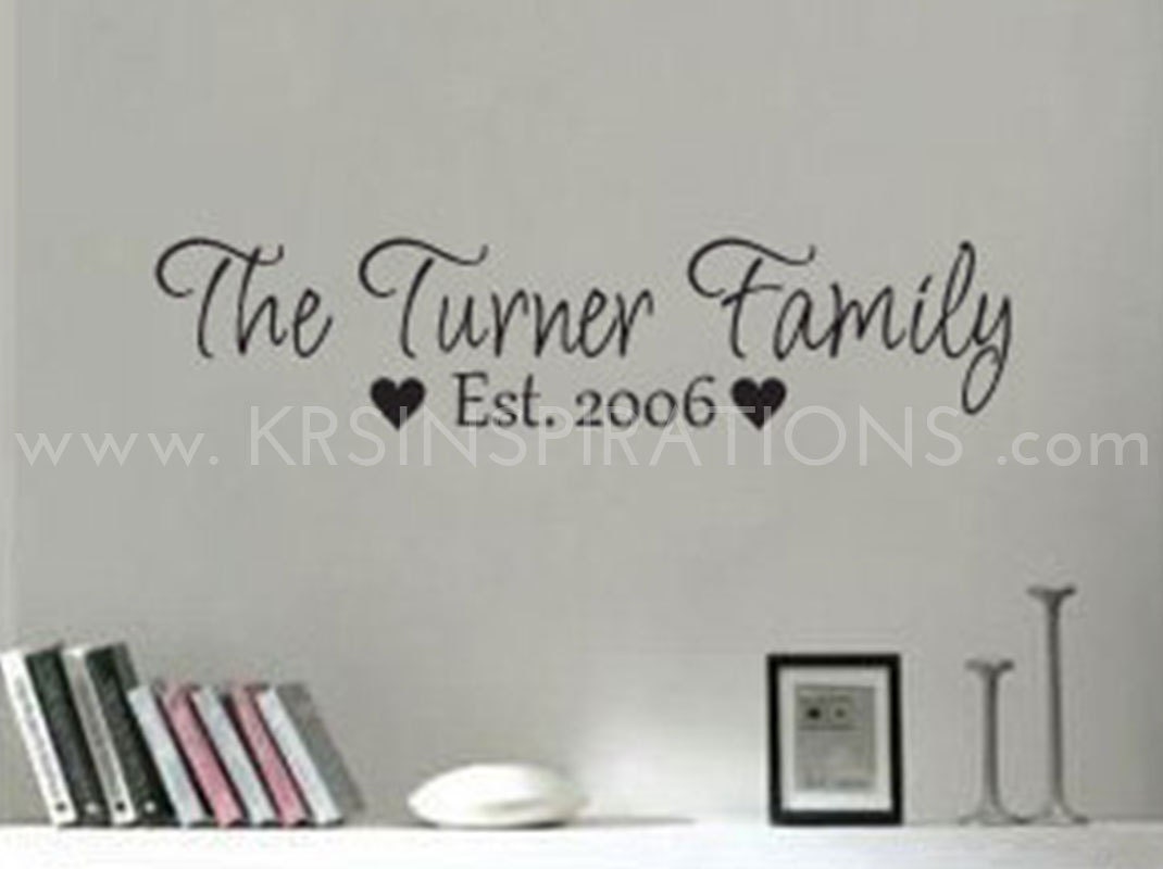 Family Established Wall Decal