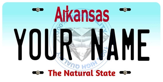 Personalized Custom Arkansas Car Vehicle License Plate Auto