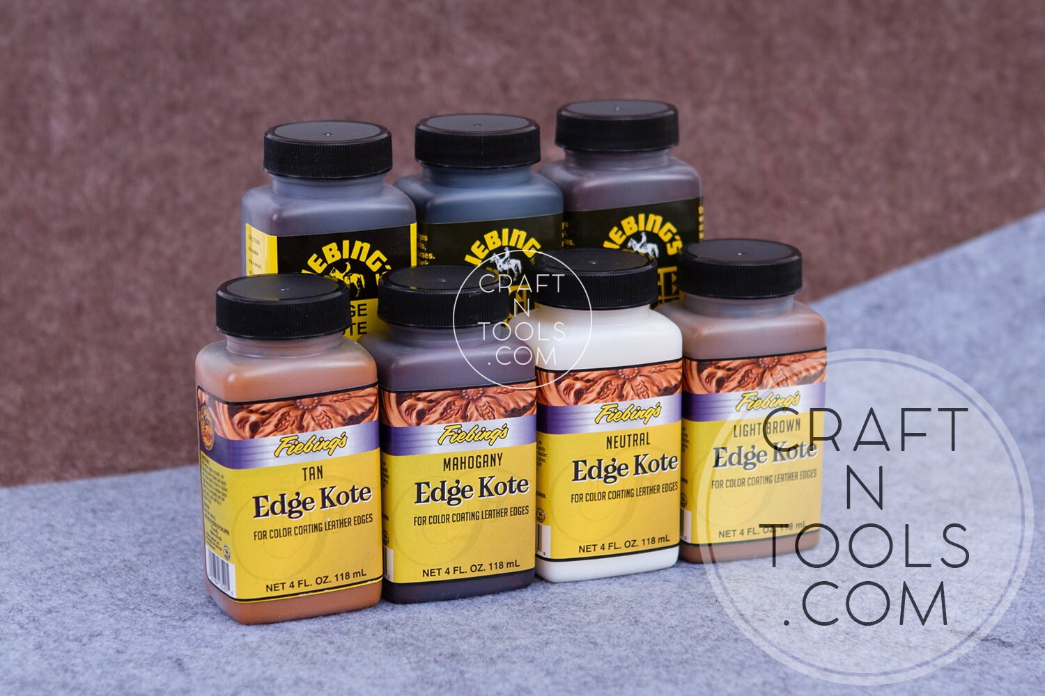 Edge Kote Fiebing 4oz./118ml in 7 colors/Leather Edge