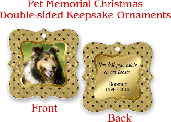 Personalized Pet Memorial Christmas Ornament
