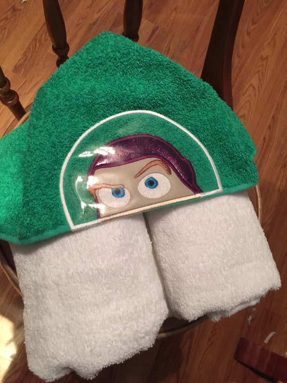 buzz lightyear hooded towel