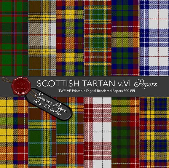 Scottish Tartans / Highland Clan Buchanan by CornucopiaArtDesign