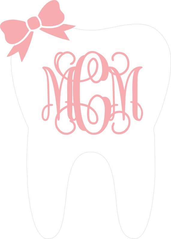 Download Tooth Decal with Monogram