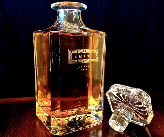 personalized whiskey decanter