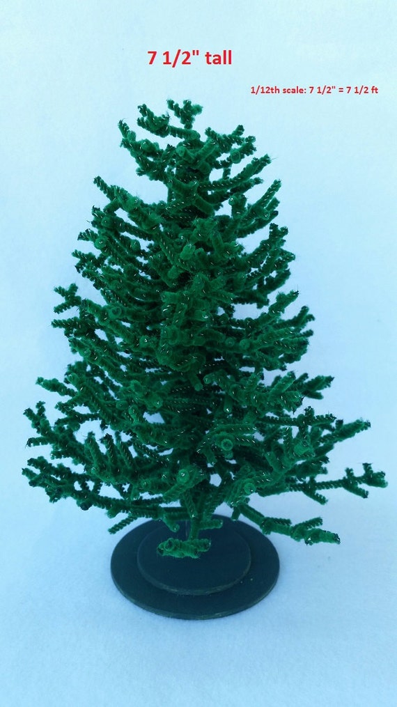miniature chenille christmas tree dollhouse scale 7 5 inch miniature chenille christmas tree dollhouse scale 7 5 inch