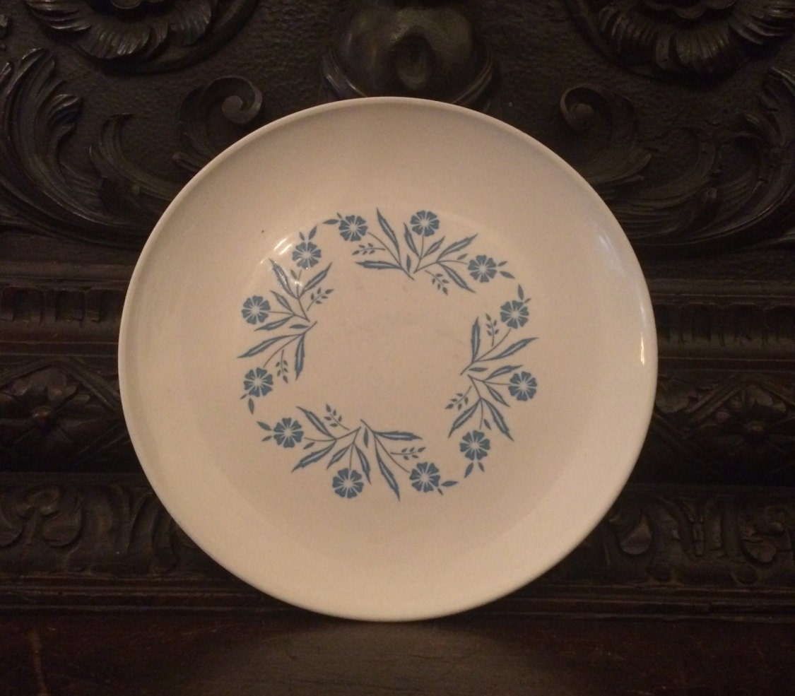 Centura Blue Cornflower Plate Corning Ware