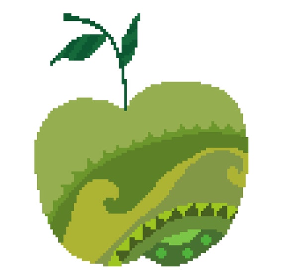 Pretty green apple cross stitch pattern. by crossstitchtheline