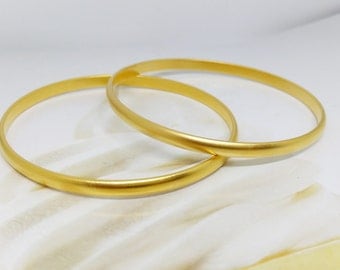 Bangle bracelet, Gold bangle bracelet, couple gold bangles, Bangle bracelet, Couple bangle bracelets, Moroccan, Matte gold bangle