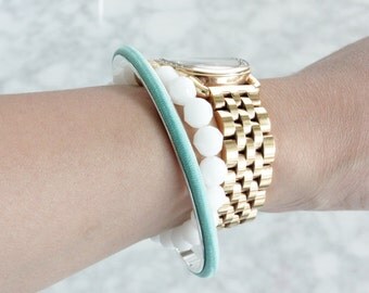 Hair Tie Bangle - Hair Tie Bracelet - Hair Tie Holder - Ponytail Holder - Ponytail Bracelet - Ponytail Bangle - Sterling Silver Bangle