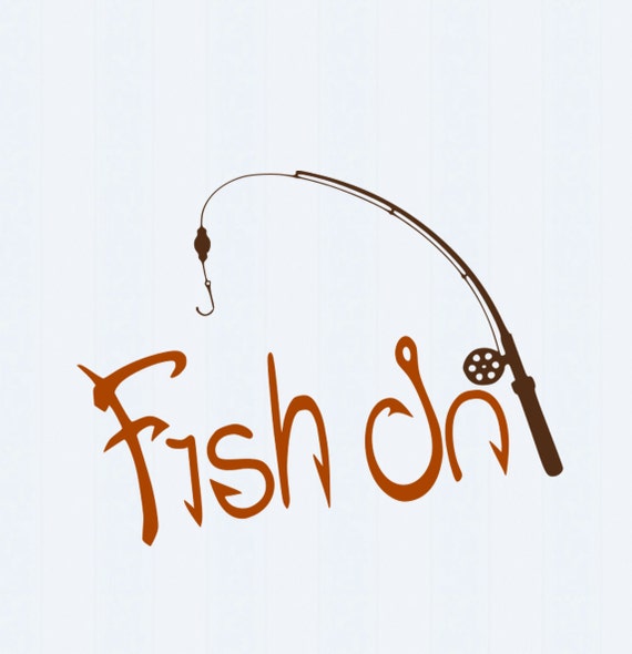 Download Fish On Fishing SVG Cut Files for Vinyl Cutters by JenCraftDesigns