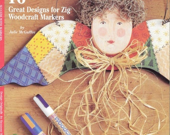Decorative Painting Book for Woodcraft Markers, Success With Markers, Designs for Zig Woodcraft Markers, Painting With Woodcraft Markers