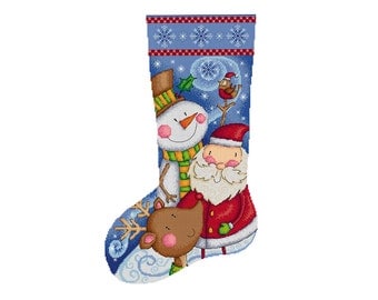 Christmas Stocking - Durene J Cross Stitch Pattern
