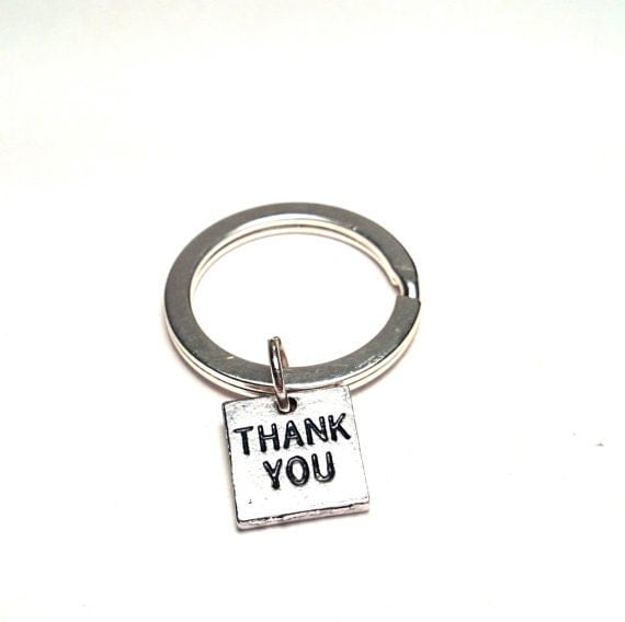 Thank you Keychain Custom Keychain Custom Key Ring Thank