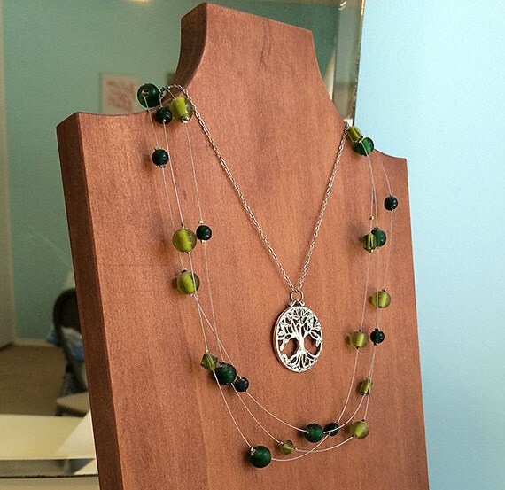 Wood Necklace Display Jewelery Bust Jewelry Display Jewelry