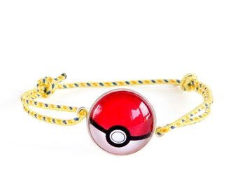 Pokemon Bracelet, Pokemon Go Bracelet, Pokemon Gifts, Pikachu Bracelet Unisex