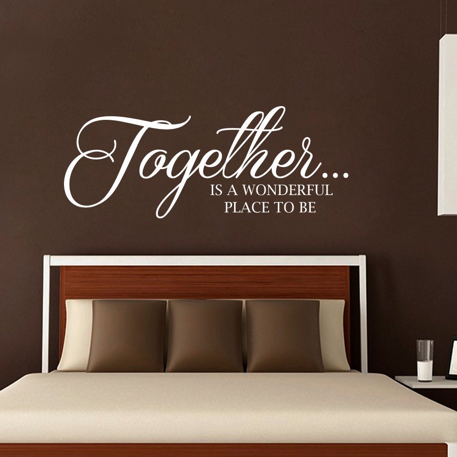 NEW Wall Decals Quote Together Is a Wonderful Place to Be