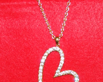 Long Chain Fashion Heart Necklace