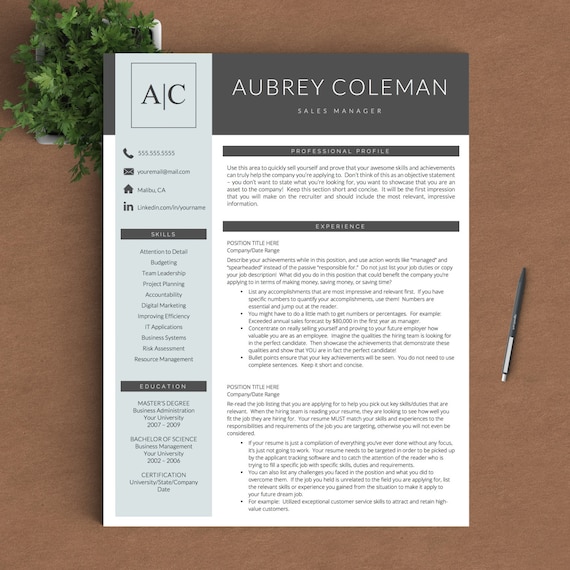 resume template with photo insert - free professional resume templates download