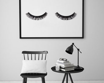 Fashion Wall Decor eye lashes fashion print wall decor minimal art glamour Fashion Wall Decor eye lashes fashion print wall decor minimal art glamour