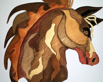 Horse head art
