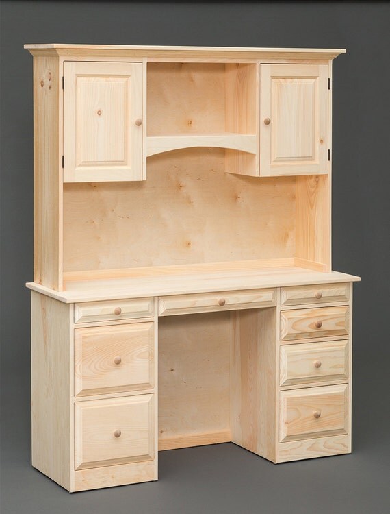 Amish Built Handcrafted Wood Computer Desk With by ValensFurniture