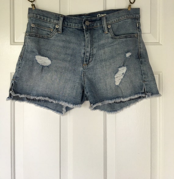 gap high waisted jean shorts