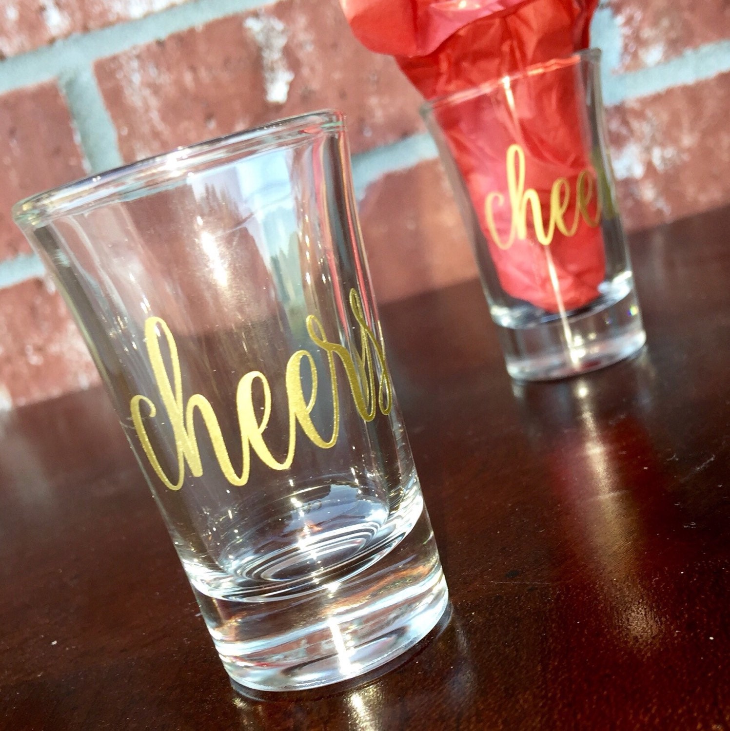 Wedding shot glasses / Bridal party favors / by bayoumonogram