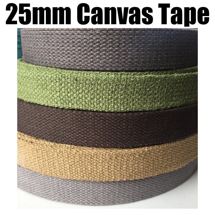 25mm Canvas Tape 3mm Thickness Heavy Duty Cotton. 1 / 5