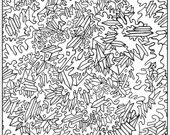 Kristallen kleurplaten | Etsy