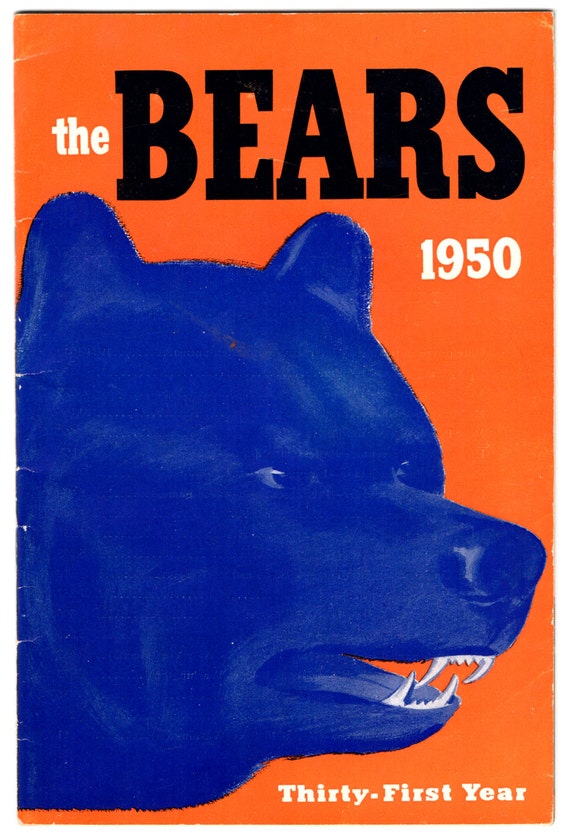 Items similar to 1950 Chicago Bears Vintage NFL Media Guide on Etsy