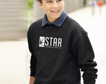 STAR Lab Sweater, STAR Laboratories Flash: The TV Series S.T.A.R. Labs Crew Neck Soft Unisex Youth Sweatshirt Pullover Sweater Gift Present