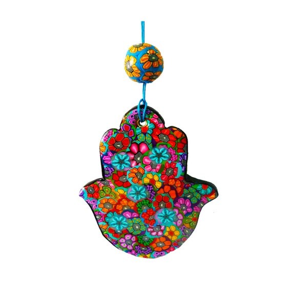 Hamsa hand Jewish gifts Hamsa wall hanging Hamsa wall by MIRAKRIS