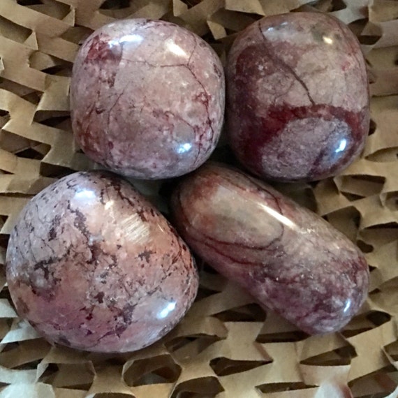 Rare Tumbled Red Dolomite Polished Stones Healing Stones