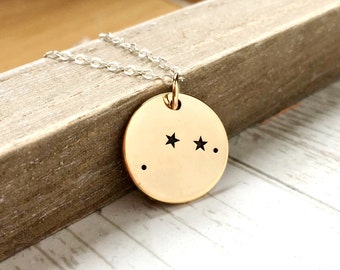 Aries Necklace - Zodiac Jewelry - Zodiac Necklace - Constellation - Aries Jewelry - Stars - April Birthday Gift for Her - Sterling Silver