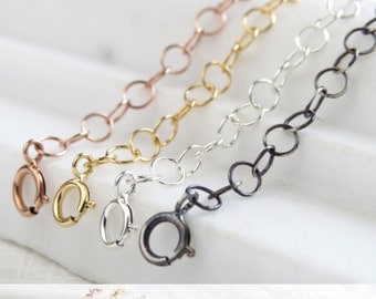 Necklace Extender • Yellow Gold • Rose Gold • Silver • Black • Lengthen Necklace • Longer Necklace • Perfect For Layering Necklaces
