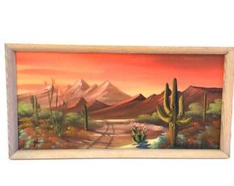 Desert painting | Etsy