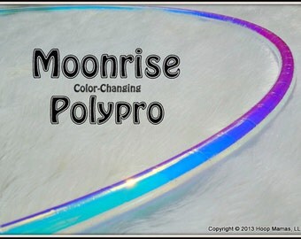 CoLoR-CHaNGiNG Polypro Hula Hoop 'MOONRiSE' in 3/4" OD and 5/8" OD Polypro! // Free Inside Grip Option // Pro Hoops with Over 30,000 Sold!