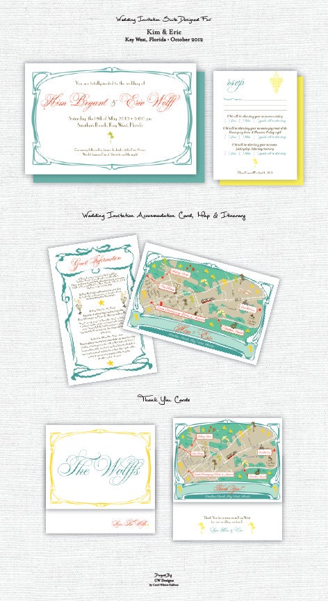 Custom Wedding Invitation &amp; RSVP Design