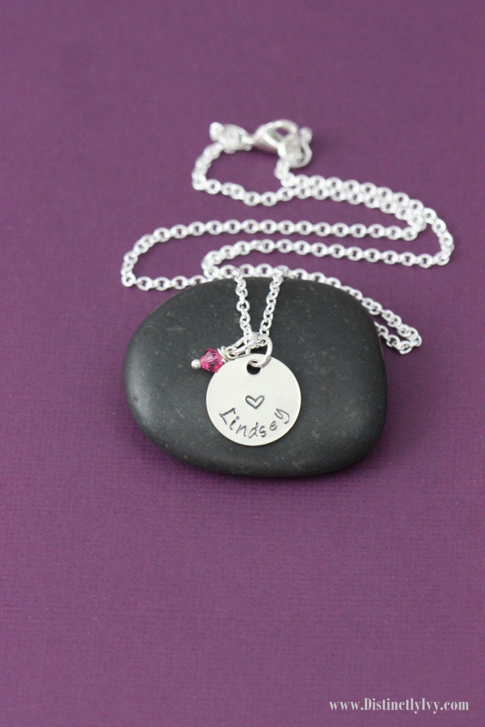 SALE Little Girls Necklace Heart Necklace by DistinctlyIvy